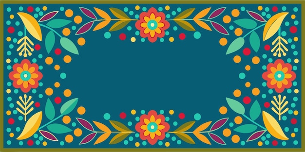 Vector new random pattern border illustration