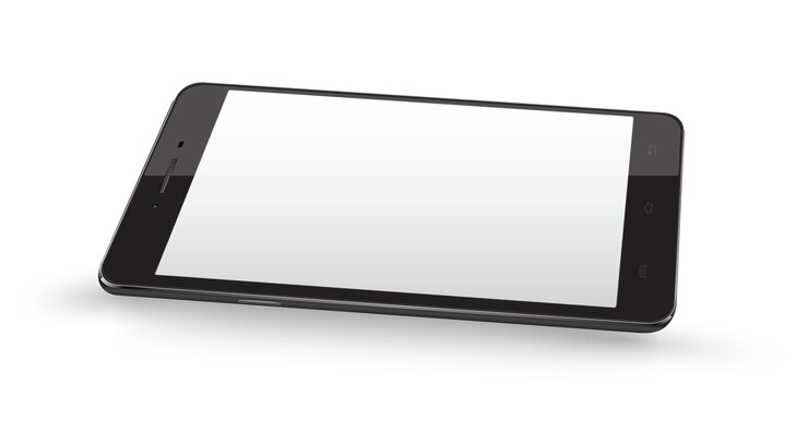 Vector new realistic perspective smartphone mockup 