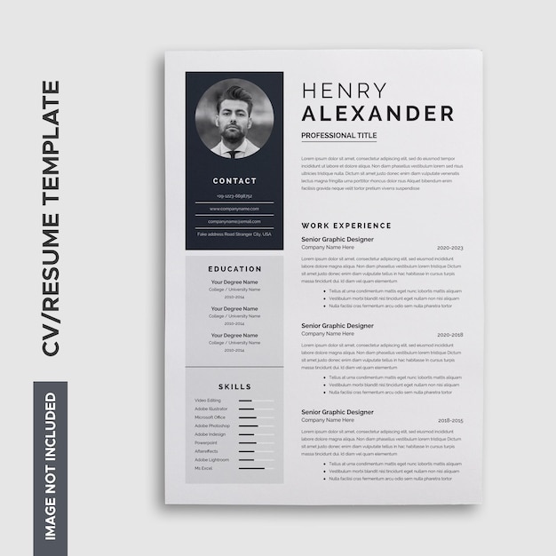 Vector new resume template