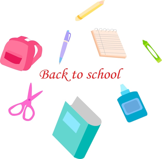New school year prep books pens notebooks eager minds