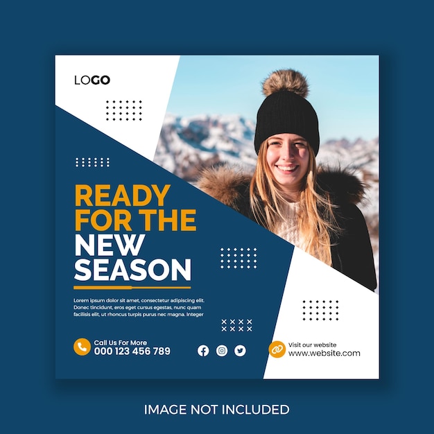 Vector new season fashion sale new collection for promo social media post facebook cover banner template