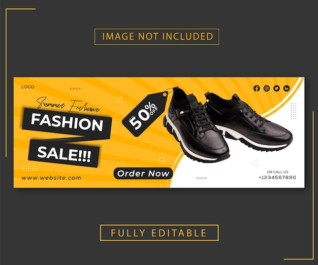 new season Fashion sale social media banner or social media template premium vector