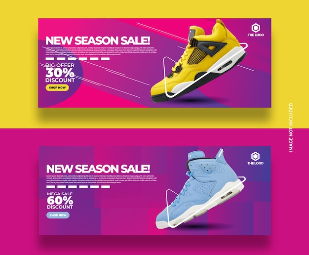 Vector new season sale banners