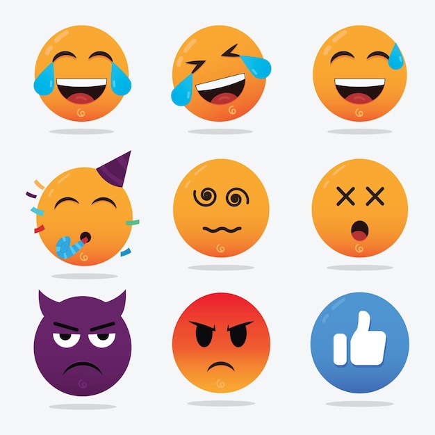 Vettore una nuova serie di emoji