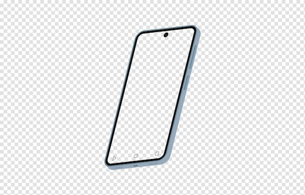 Новый макет смартфона на прозрачном фоне