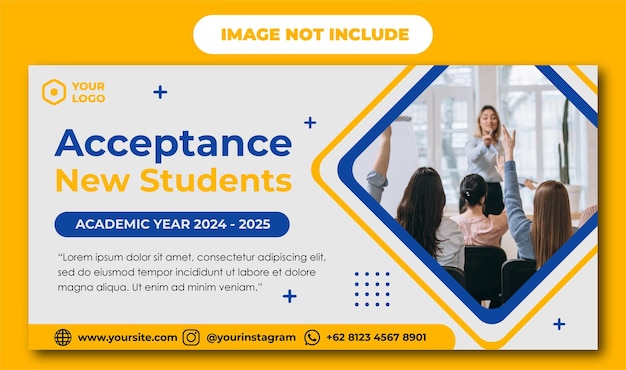 New Students Banner Template