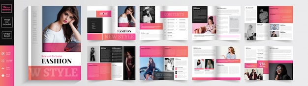 Vector new style & exclusive fashion brochure  template. .