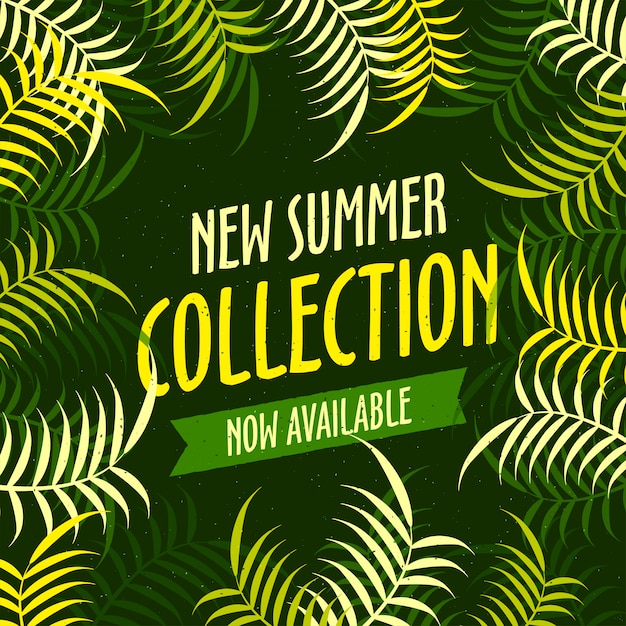 Vector new summer collection poster