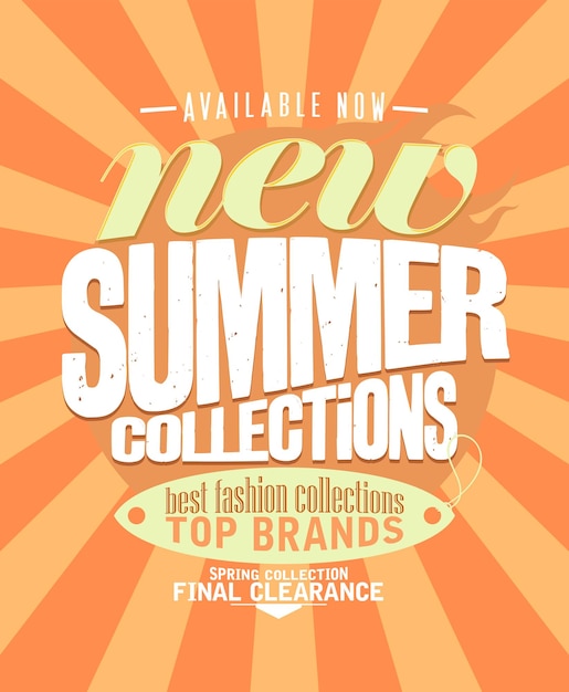 New summer collections banner design