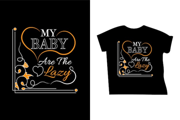 new t shirt design vector template baby t shirt illustration