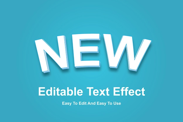 New text effect, editable nature and soft text style