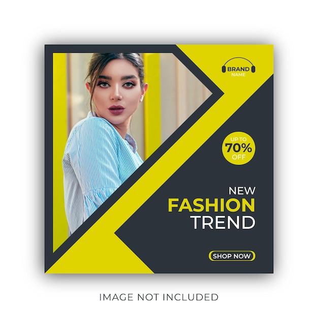 New trend fashion sale social media post template