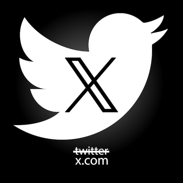Vector new twitter versus xcom novation elon mask populaire social media knop icoon instant messenger logo van twitter editoriale vector