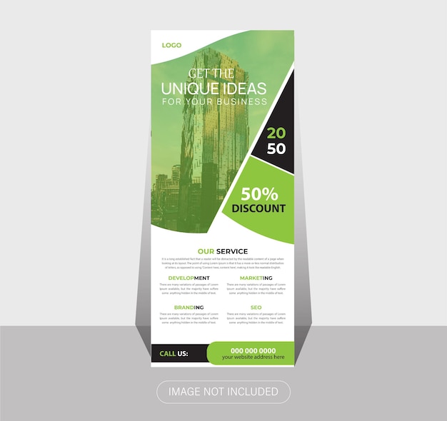 New vector professional business roll up banner stand template design