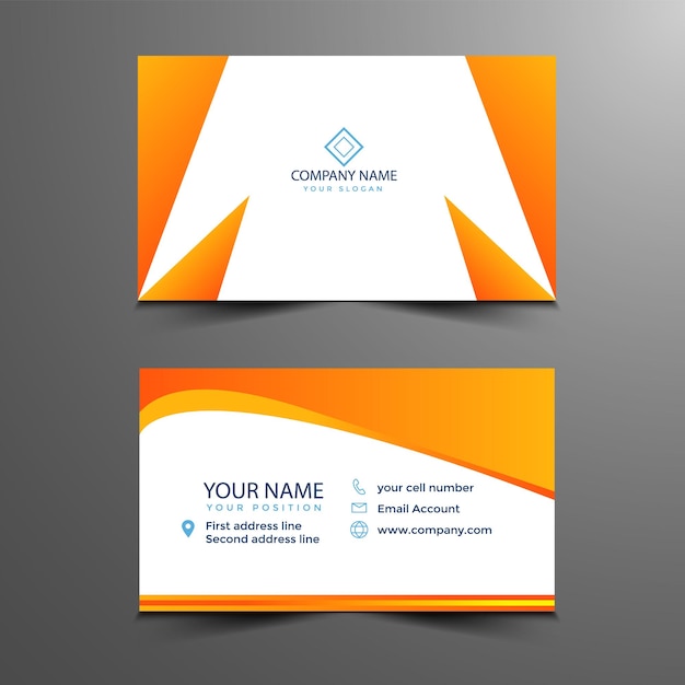 Vector new visiting card design templete