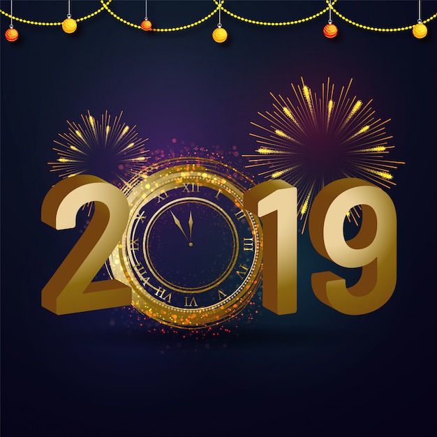 New Year 2019 Background.