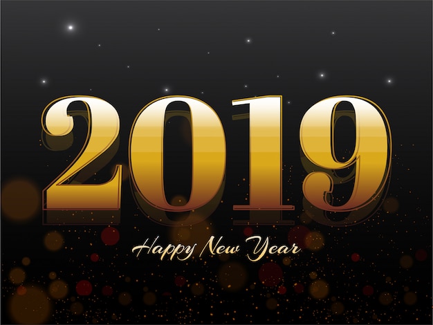 New year 2019 background.