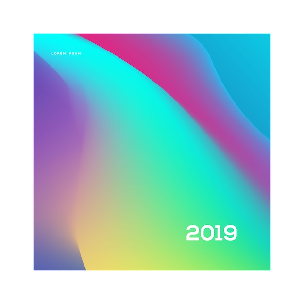 Новый год 2019 канун вечеринка шаблон плаката