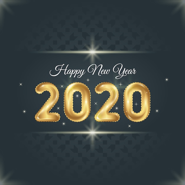 New Year 2020 Background Template 