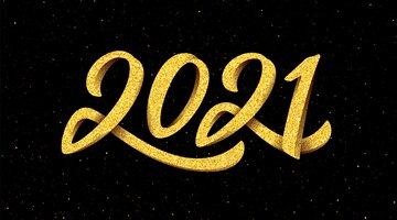 New year 2021 banner