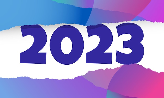 New Year 2023 design element or greeting card