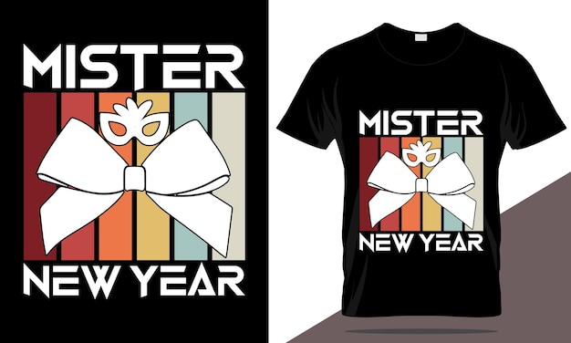 Vector new year 2023 t-shirt design, typography t-shirt new year t-shirt template
