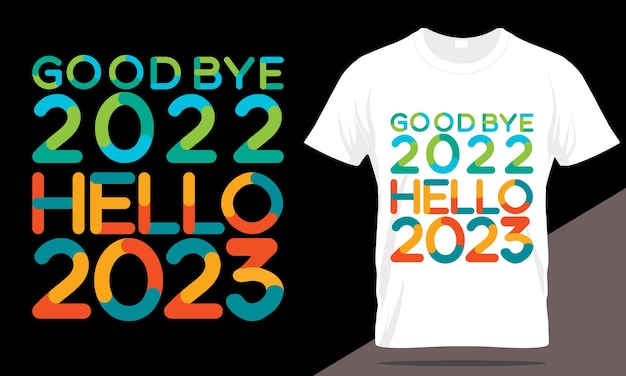 Premium Vector | New Year 2023 T-Shirt Design