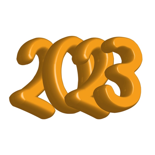 Vector new year 2023 text