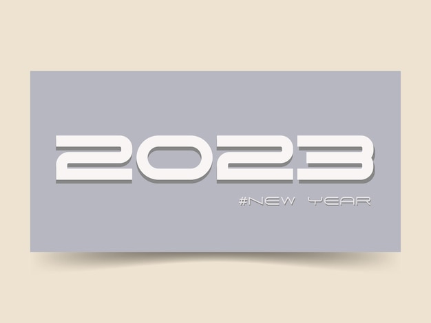 Vettore nuovo anno 2023, illustrazione vettoriale