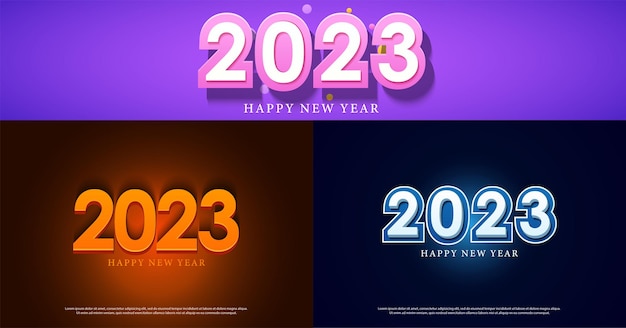 new year 2023 with a different concept.