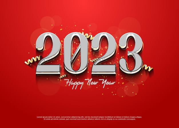 new year 2023 with very fancy and realistic numbers.