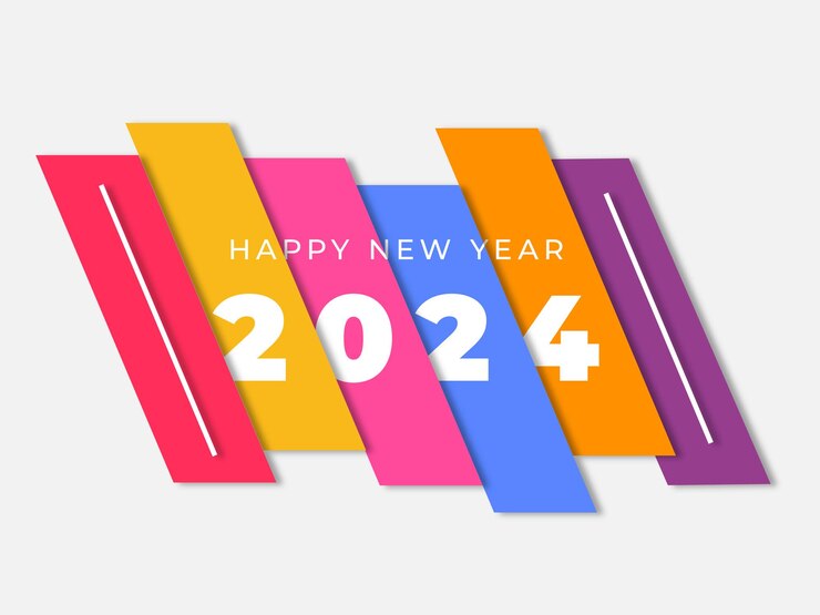 Premium Vector New year 2024 template design