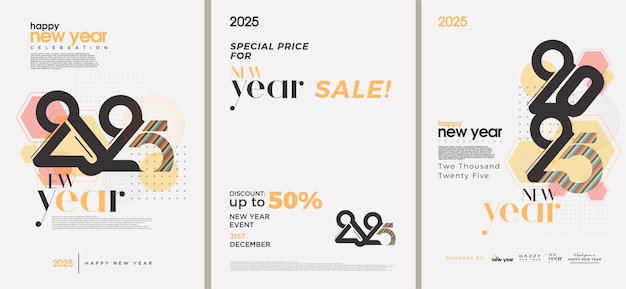 ベクトル 2025年 新年 プレゼント キャンペーン プレゼント カード 掲示板
