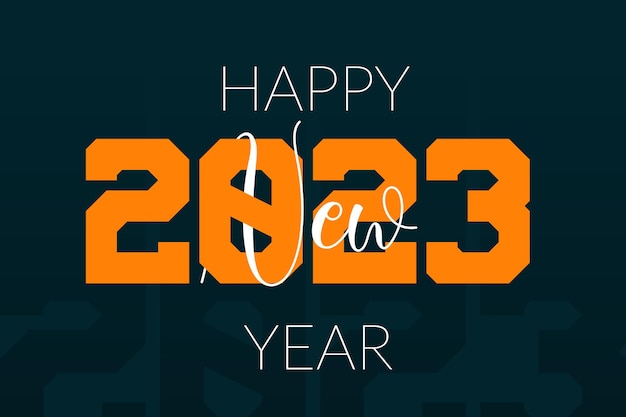 Vector new year background of 2023