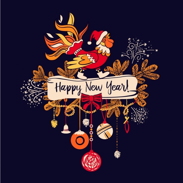 Vector new year background design