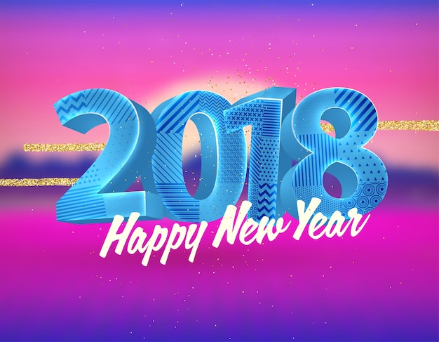 Vector new year background design