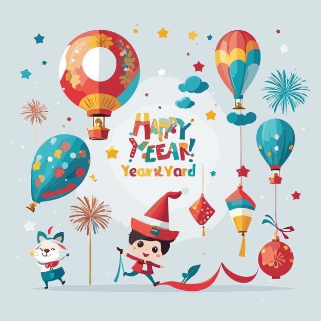 New year background vector