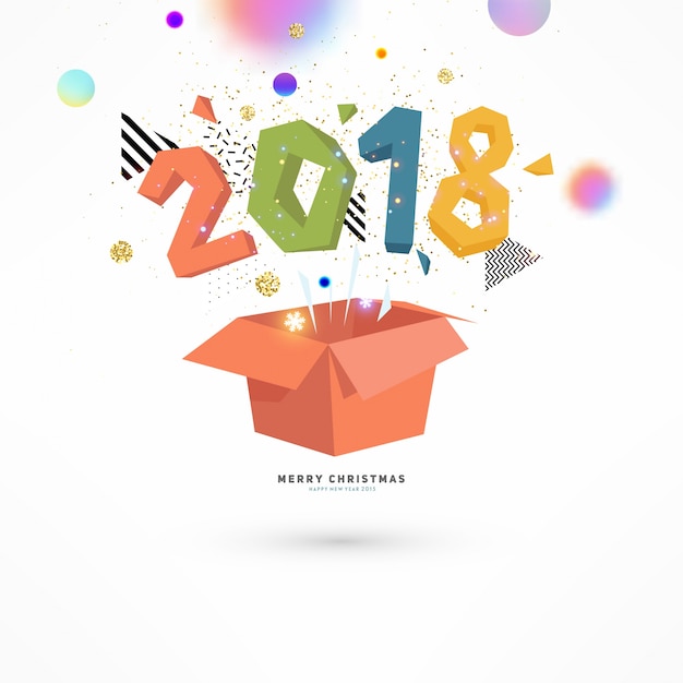 Vector new year background