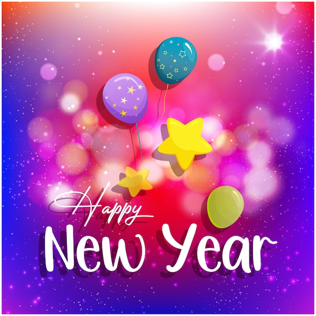 New Year birthday Party Celebration Background