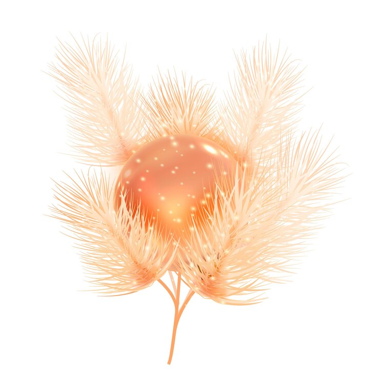 Vector new year bright ball for christmas tree