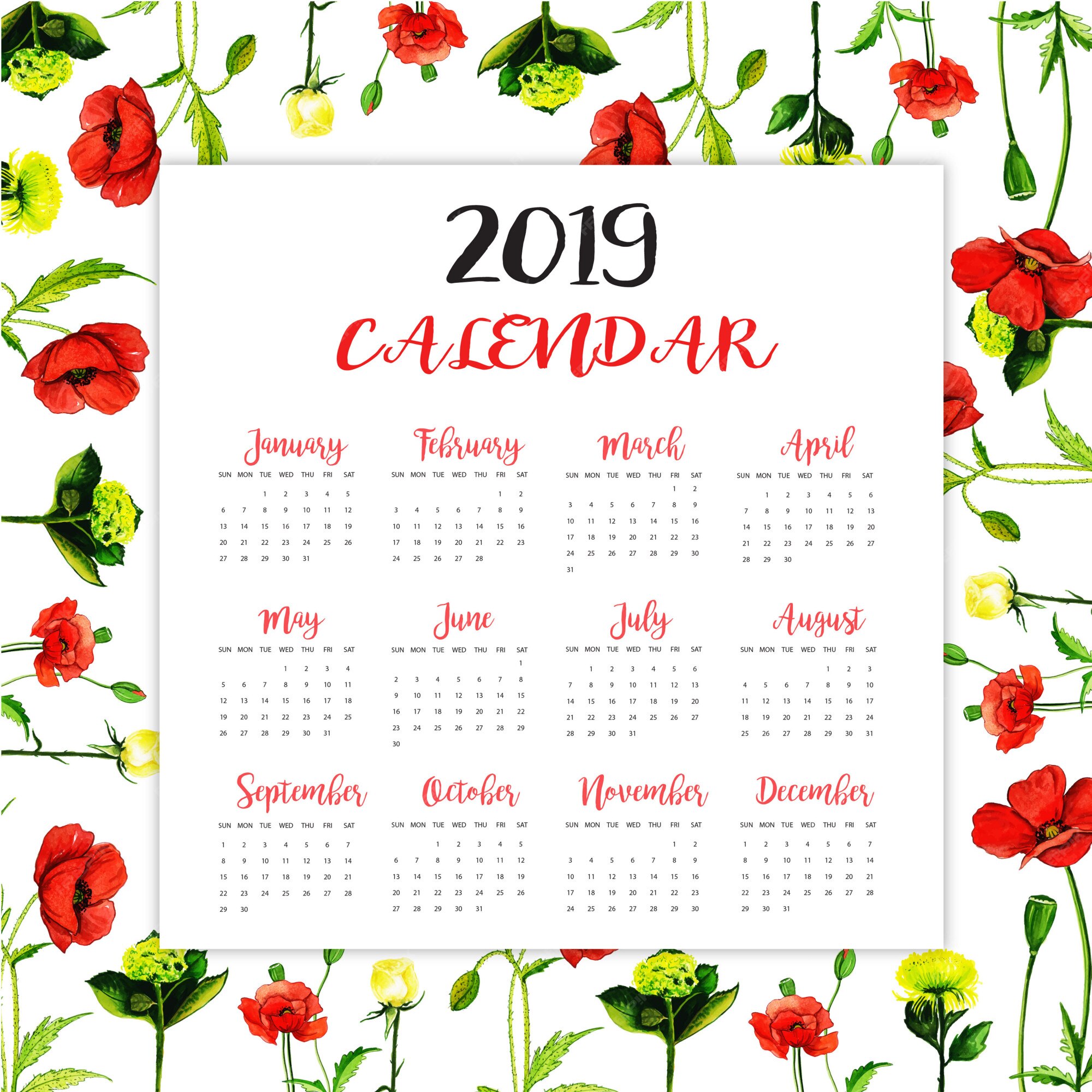 Premium Vector New year calendars