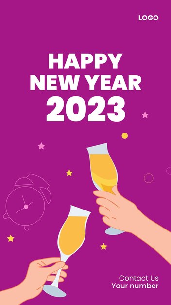 New year celebration facebook post