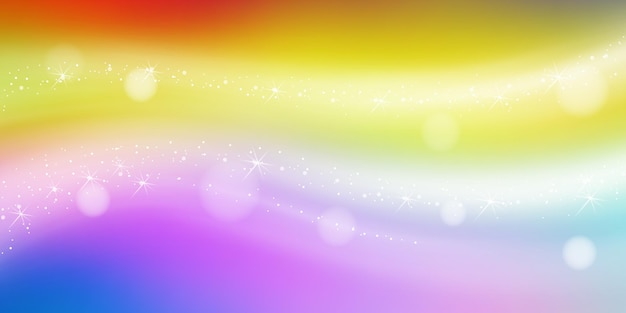New Year colorful background, blizzard, vector illustration, bokeh effect