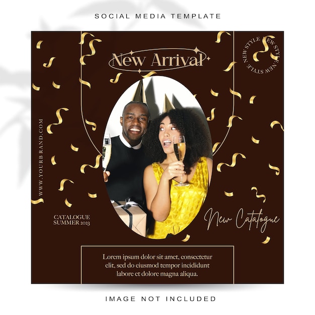 new year concept social media post templatexa