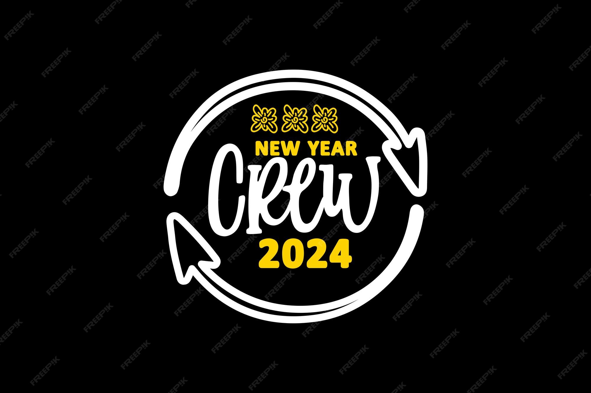 Premium Vector New year crew 2024 vector file