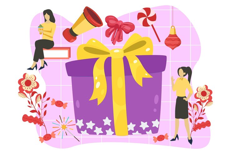 Vector 新年の装飾 フラットデザインイラスト