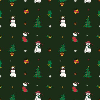 Set di icone di disegni di capodanno di grafica festiva elementi di design natalizio