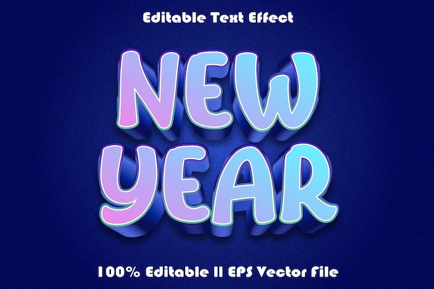 New Year Editable Text Effect