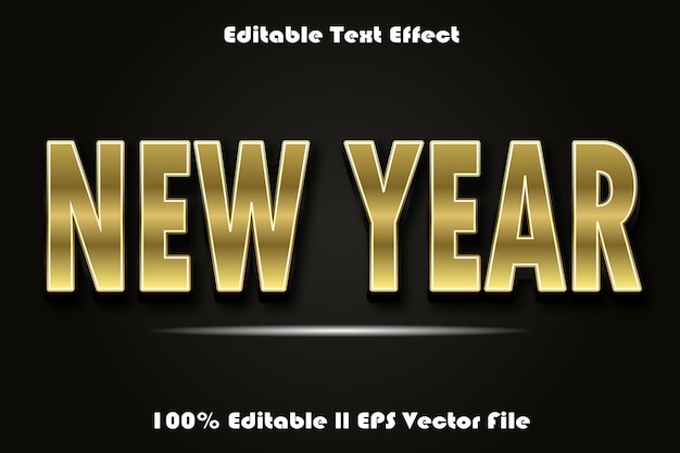 New Year Editable Text Effect