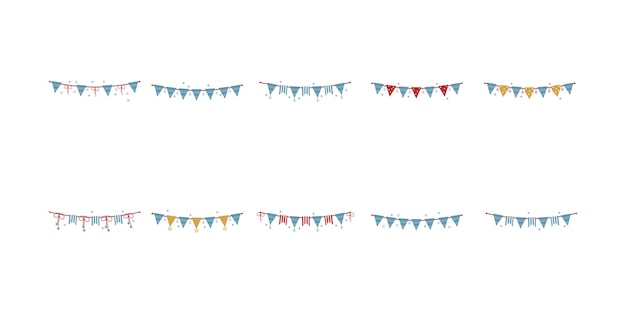 New Year Element Bunting